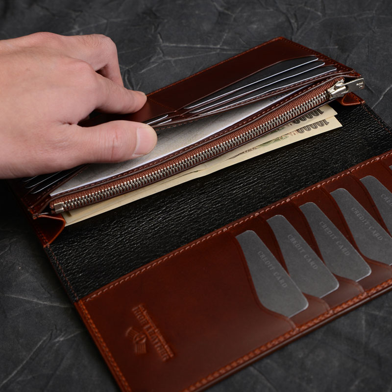 革財布のデザインサブポケット